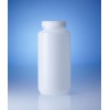 Бутылка из прозр. пластика, широкогорлая PE-HD, завинч. крышка PP, 60 мл (5584210) (Vitlab)